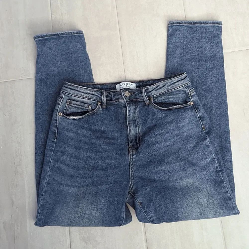 Women's Wax Jean Modal Fabric Basic Skinny Medium Wash 9/29 High-Waisted